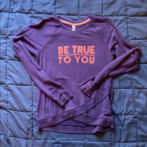 Athleta Girl Purple lightweight Sweatshirt